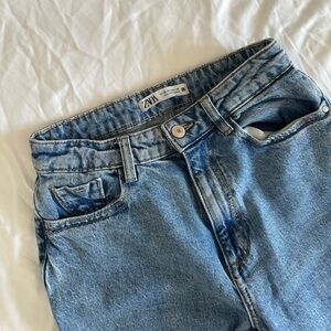 Zara High Rise Mom Jeans